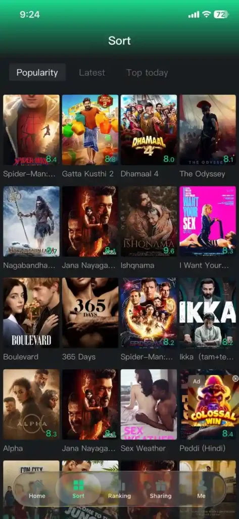 Batch Sweet Movie Apk 2